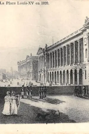 Frankrijk Ancien Paris La Place Louis XV en 1820 France Europa HC52412 Bezpieczna płatność