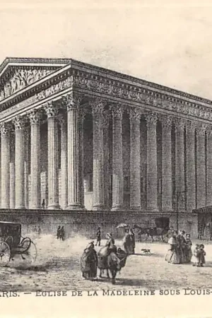 Frankrijk Ancien Paris Eglise de la Madelaine sous Louis-Philippe France Europa HC52411 Zwrot pieniędzy