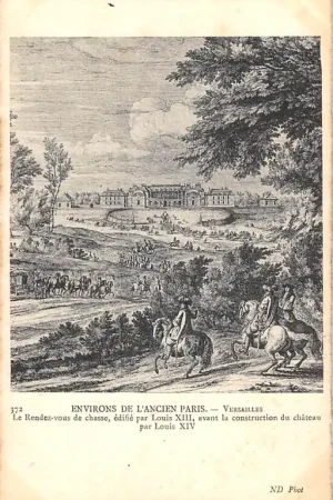 Frankrijk Environs de l'ancien Paris Versailles Le Rendez-vous de chasse, edifie par Louis XII, avant la construction du chateau par Louis XIV France EuropaHC52398 Premium