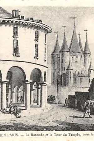 Popularny Frankrijk Ancien Paris La Rotonde et la Tour du temple, sous le Consulat France Europa HC52392