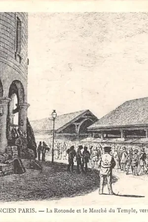 Frankrijk Ancien Paris La Rotonde et le Marche du Temple, vers 1845 France Europa HC52391 Oferta