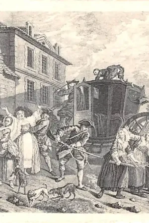 Frankrijk Moeurs et costumes de l'ancien Paris Repression de la Debauche, vers 1870, un Enlevement de Police FRance Europa HC52384 Ekspresowa dostawa