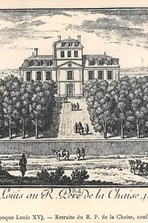 Promocja Frankrijk Ancien Paris (epoque Louis XV) Retraite du R. Pere de la Chaise, confesseur de Louis XIV France Europa HC52381