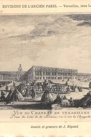 Frankrijk Environs de l'ancien Paris Versailles sous Louis XV Vue du Chateau France Europa HC52380 Ostatnia szansa