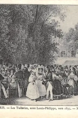 Popularny Frankrijk Ancien Paris Les Tuileries, sous Louis-Philippe, vers 1835 France Europa HC52378