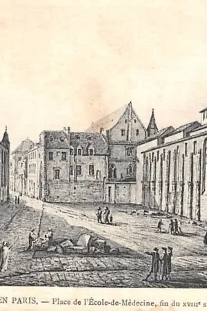 Frankrijk Ancien Paris Place de l'Ecole-de-Medecine, fin du XVIIIe siecle France Europa HC52365 Oferta limitowana