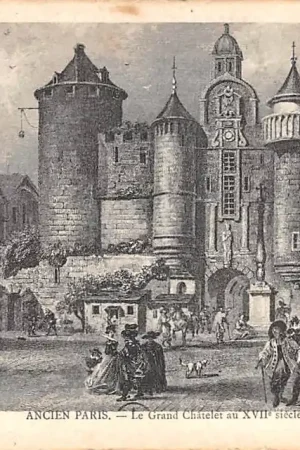 Frankrijk Ancien Paris Le Grand Chatelet au XVIIe siecle France Europa HC52352 Popularny