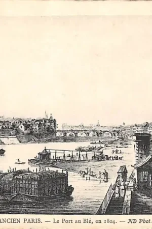 Frankrijk Ancien Paris Le Port au Ble, en 1804 France Europa HC52349 Darmowa dostawa