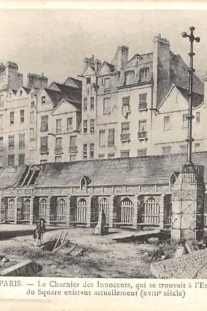 Tylko dziś Frankrijk Ancien Paris Le Charnier des Innocents, qui se trouvait a l'Emplacement du Square existent actuellement France Europa HC52345