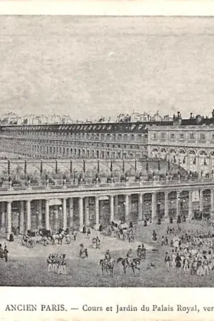 Bezpieczna płatność Frankrijk Ancien Paris Cours et Jardin du Palais Royal, vers 1840 France Europa HC52344