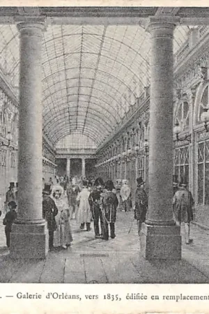 Frankrijk Ancien Paris Galerie d'Orleans, vers 1835, edifiee en remplacement des Galeries de Bois France Europa HC52343 Oryginalny