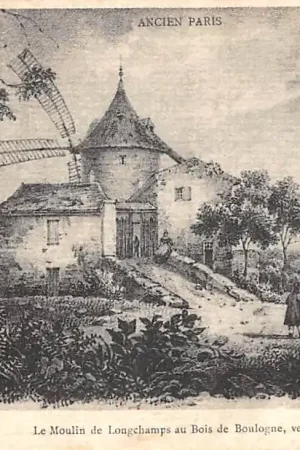 Frankrijk Ancien Paris Le Moulin de Longchamps au Bois de Boulogne, vers 1825 France Europa HC52337 Wyprzedaż