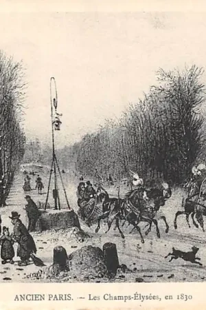 Frankrijk Ancien Paris Les Champs-Elysees, en 1830 France Europa HC52331 Darmowa dostawa