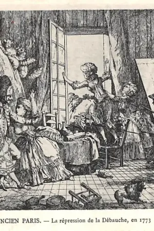 Frankrijk Ancien Paris La repression de la Debauche, en 1773 France Europa HC52315 Szybka dostawa