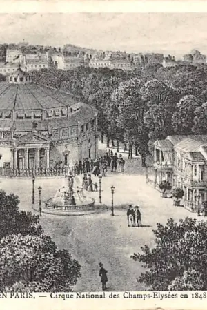 Promocja Frankrijk Ancien Paris Cirque Nationale des Champs-Elysees en 1848 France Europa HC52309