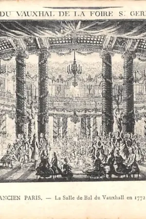 Tani Frankrijk Ancien Paris La Salle de Bal du Vauxhall en 1772 France Europa HC52308