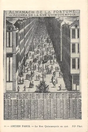 Promocja Frankrijk Ancien Paris La Rue Quincampoix en 1726 France Europa HC52307