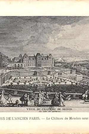 Frankrijk Environs Ancien Paris Le Chateau de Meudon sous Louis XV, vers 1733 France Europa HC52278 Premium