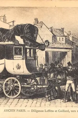 Tylko dziś Frankrijk Ancien Paris La Cour des Messageries Generales Laffitte en 1839 France Europa HC52274