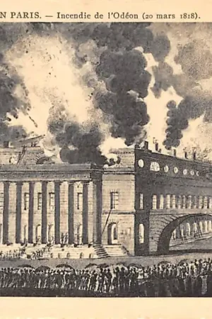 Premium Frankrijk Ancien Paris Incendie de l'Odeon (20 mars 1818) France Europa HC52265