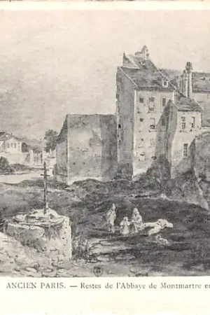 Rabat Frankrijk Ancien Paris Restes de l'Abbaye de Montmartre en 1830France Europa HC52290