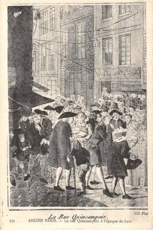 Frankrijk Ancien Paris La rue Quincampoix a l'epoque de Law France Europa HC52263 Najlepsza cena
