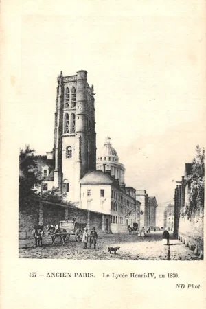 Oryginalny Frankrijk Ancien Paris Le Lycee Henri IV en 1830 France Europa HC52258