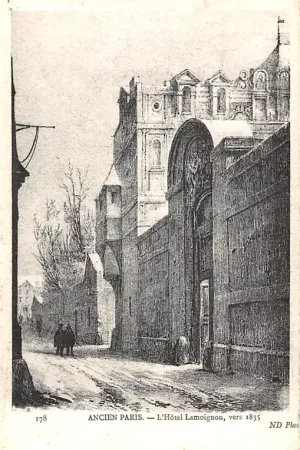 Frankrijk Ancien Paris L'Hotel Lamoignon vers 1835 France Europa HC52255 Promocja