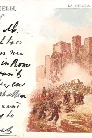 Zwrot pieniędzy Italië Roma Hotel Giannelli J. Lengyel Prop. Rome La Presa dir Roma 1870 Italia 1900 Litho Europa HC52174