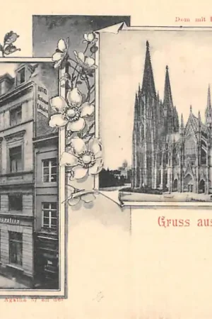 Duitsland Köln Gruss aus Cöln Hotel Restaurant Obladen St. Agatha 37 an der Schildergasse Dom mit Umgebung Deutschland Europa HC52172 Niska cena