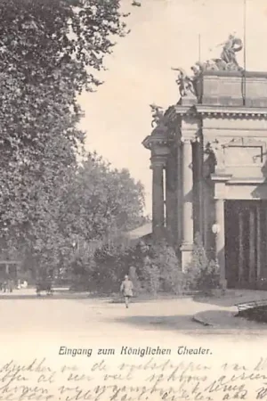 Duitsland Wiesbaden Eingang zum Koniglichen Theater 1905 Deutschland Europa HC52171 Promocja
