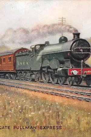 Engeland L.N.E.R. Harrogate Pullman Express Stoomtrein Treinen Spoorwegen Railway Train England Europa HC51454 Oryginalny