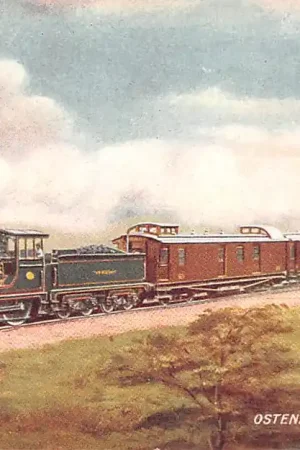 Oferta België Ostend - Brussels Express Belgian State Railways Stoomlocomotief Spoorwegen Treinen Europa HC51452