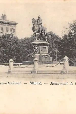Frankrijk Metz Kaiser Wilhelm Denkmal Monument de l'Empereur Duitsland 1900 France Deutschland Europa HC51369 Popularny