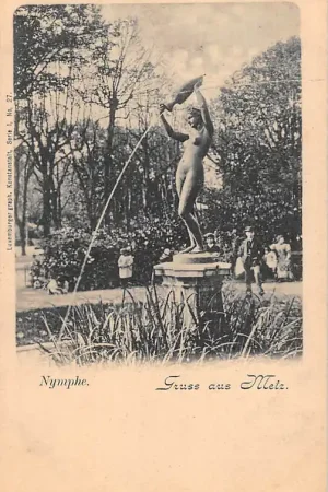 Frankrijk Metz Nymphe Standbeeld 1900 Duitsland Deutschland France Europa HC51367 Oferta