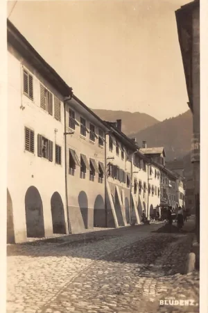 Wysoka jakość Oostenrijk Bludenz Fotokaart Österreich Austria Europa HC51353