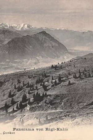 Kup teraz Zwitserland Panorama von Rigi - Kulm Bahn Spoorwegen Schweiz Switzerland Europa HC51350