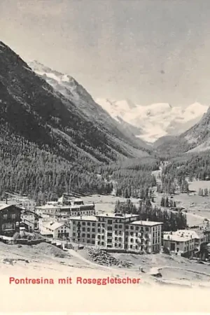 Darmowa dostawa Zwitserland Pontresina mit Roseggletscher 1900 Schweiz Switzerland Europa HC51344