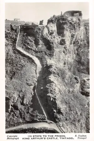 Engeland Tintagel 115 steps to the prison King Arthur's Castle England Europa HC51160 Premium