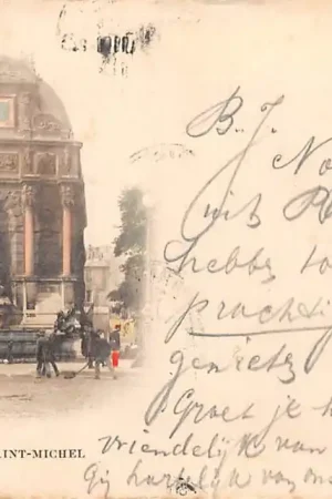 Zwrot pieniędzy Frankrijk Paris Fontaine Saint-Michel 1900 France Europa HC51099