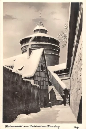 Tani Duitsland Nürnberg in de sneeuw Winter Deutschland Europa HC51089