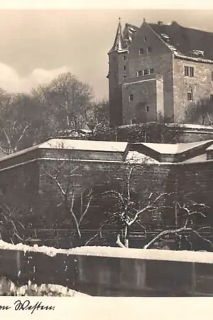 Duitsland Nürnberg Die Burg von Westen in de sneeuw Winter Kasteel Deutschland Europa HC51085 Szybka dostawa