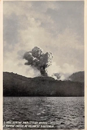 Tylko dziś Griekenland Santorini \\u03a3\\u03b1\\u03bd\\u03c4\\u03bf\\u03c1\\u03af\\u03bd\\u03b7 Cycladen Vulkaan De nieuwe krater Le nouveau Cratere du Volcan de Santorin Greece EuropaHC51076