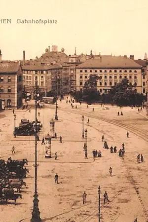 Duitsland München Bahnhofsplatz Tram Deutschland Europa HC51056 Darmowa dostawa