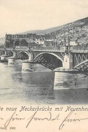 Nowość Duitsland Heidelberg Die neue Neckarbrucke mit Neuenheim 1903 Deutschland Europa HC51041