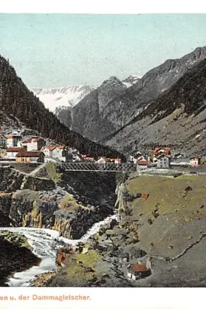 Ekspresowa dostawa Zwitserland Gotthardbahn Goschenen u. der Dammagletscher Spoorwegen Schweiz Switzerland Europa HC51029