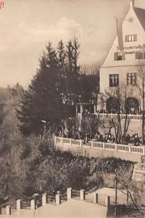 Oryginalny Duitsland Grunwald Schlosswirtschaft 1916 Deutschland Europa HC50990