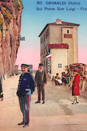 Italië Grimaldi Sul Ponte San Luigi - Frontiera Italo Frances Grens Italia - Frankrijk Douane Europa HC50978 Kup teraz