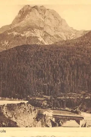 Tani Zwitserland Scuol Schuls Kirche u. Brucke Schweiz Suisse Switzerland Europa HC50970