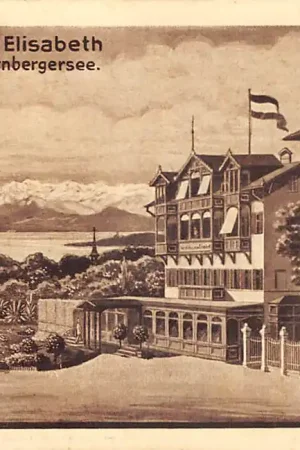 Duitsland Hotel Kaiserin Elisabeth in Feldafing am Sternberger See 1915 Deutschland Europa HC50969 Promocja